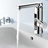 LVYXON Elektrische Wasserhahn mit Durchlauferhitzer 3KW für Küche, Garten, Bad,...