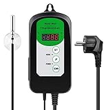 RIOGOO Digitaler Heizmattenthermostatregler für Samenkeimung, Reptilien und...