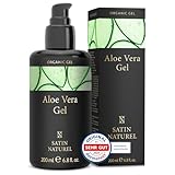 Satin Naturel Aloe Vera Gel 100% Vegan - Das Beste der Aloe Vera Pflanze - Natürliche...