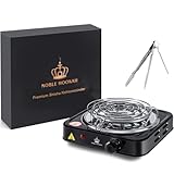 NOBLE HOOKAH Shisha Kohleanzünder für Shisha Kohle Elektrisch Kohlegrill 1000W Shisha...