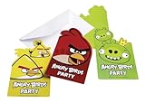 amscan Einladungen zum Geburtstag Angry Birds, 6 Stück