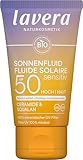 lavera Sonnenlotion Sensitiv LSF 50 - Sonnencreme für Gesicht und Dekollete -...