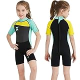 NATYFLY Neoprenanzug Kinder 2.5mm Neopren Thermal Badeanzug Jungen Mädchen...