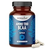 Amino Trio BCAA 150 Kapseln | mit 3 essenziellen Aminosäuren: L-Leucin, L-Isoleucin und...