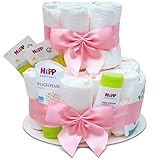 MilaBoo® 2-stöckige Windeltorte Mädchen mit Premiumprodukten I Besonderes...