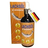 Das atlantische Lachsöl für Katzen & Hunde mit Antioxidantien Omega 3-6-9 für EIN...