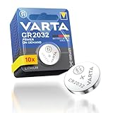 Varta Power on Demand CR2032 Lithium Knopfzellen 3V, 10er Pack - smart,...