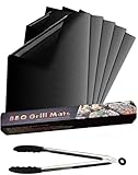 Nifogo BBQ Grillmatte, 5er Set Antihaft Grillmatten und Wiederverwendbar Backmatte, Leicht...