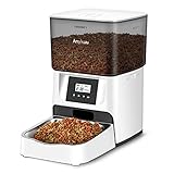 Anykuu Futterautomat für Katzen 4L Katzenfutter Automat LED-Anzeige mit Timer-Funktion...