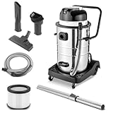 STAHLWERK Staubsauger VC-1400 ST mit 1.400 W Leistung und 60 l Edelstahlbehälter Nass-...