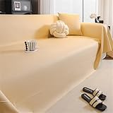 RUILBJM Große Sofadecke - Modern Unifarben Stuhlkissen - Leder Multifunktional Dekorative...