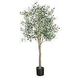 YOLEO Künstlicher Olivenbaum 180cm kunstpflanze Künstliche Pflanzen groß Olivenbaum...