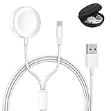 MOPURS 2 in 1 Ladekabel für Apple Watch Series 7/SE/6/5/4/3/2/1 & iPhon.e...