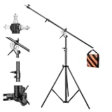 Soonpho 13.2ft/400cm Lampenstativ Lichtstativ 4m Stativ Galgenstativ lichtständer...