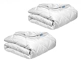 XDREAM Pure 2er Set Bettdecke medium für alle Jahreszeiten |...