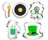 magpross 10,2 cm große Weihnachts-Ausstechformen, 5 Stück, Hut, Tasse, Mikrofon,...