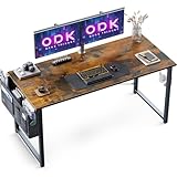 ODK Schreibtisch,120×50×74cm Computertisch Bürotisch mit Kopfhörer Halter und...