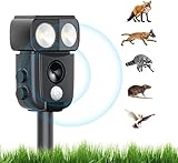 Katzenschreck 2024,Ultraschall Solar Tiervertreiber Marderschreck,Marderabwehr...