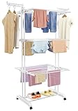 SIMPDIY Wäscheständer Wäschetrockner Turm, Turm-Wäscheständer mit 6...