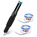 Tabiger Entlötpumpe Set,Entlötpumpe&2 Entlötlitze,Desoldering Wick&Desoldering...