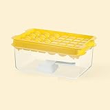 Eisbox Gefrierschrank Eiskugel mit Deckel - Silikon Eiswürfelform für wiederverwendbare...