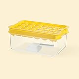 Eisbox Gefrierschrank Eiskugel mit Deckel - Silikon Eiswürfelform für wiederverwendbare...