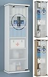 VCM Medizinschrank Arzneischrank Apothekerschrank Wand Schrank abschließbar...