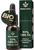 Naturstolz® CBD-Öl 10% - Vollspektrum - Bio Hanföl Tropfen mit 1000mg Cannabidiol -...