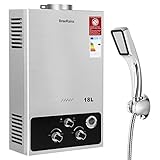 BreeRainz 18LPM Gasdurchlauferhitzer,36KW LPG Propan Butan Warmwasserbereiter...