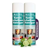 HOTREGA Kaminscheibenreiniger 2x 300ml | Selbsttägiger Kaminglasreiniger | Löst Ruß,...