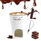 Schokofondue Tasse,130ml Schokoladen-Hot-Pot-Schmelzbecher,Becher zum Schmelzen...
