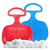 2er Set Schlitten Bob blau & rot - für Kinder zum Porutschen & Schlittenfahren...