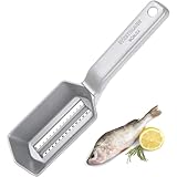 Westmark Fischentschupper mit Schuppenauffangschale, Aluminium, lebensmittelechte...