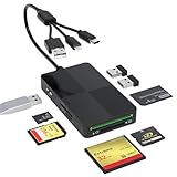 Memory Stick Duo Pro Adapter für iPhone 16/15-8 Zoll 1 SD/TF/MS/CF/XD Kartenleser mit...