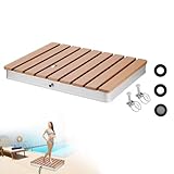 Inoamity Bodendusche Gartendusche Rechteckig mit Fußrad-Steuerung bis 3,5m Höhe, Outdoor...