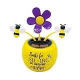 Solar Wackelfigur Blume, Solarblume Wackelblume Solar Tanzende Blume Solar...