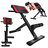 HS HOP-SPORT Rückentrainer Hyperextension 45° Bauchtrainer HS-1016 klappbares...