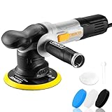 Exzenter Poliermaschine Auto 800W: DEKOPRO Doppelte Aktion poliermaschine Set mit 150MM...