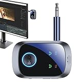 Drahtloser Sender und Empfänger - Audio Aux Empfänger | HiFi-Stereo 2-in-1 mit...