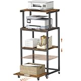 Lifewit 4 Tier Druckerständer mit Rollen & Verstellbarem Ablageboden,...