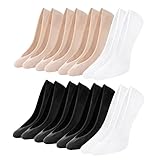 Toes Home Füßlinge Ballerina Socken Damen 8 Paar, Unsichtbare Sneaker Socken Damen...