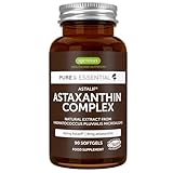 Fortschrittlicher Astaxanthin Komplex, das stärkste Antioxidans der Natur, 4mg...