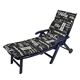 Spetebo Sonnenliegen Polsterauflage 195 x 60 cm - Lifestyle - Universal Kissen für...