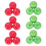 GOOHOCHY 100 Stück Teiliges Mini Schaumstoff Äpfel Realistische Rote und Grüne Deko...