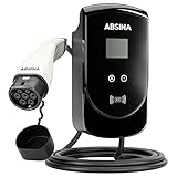 ABSINA Wallbox 11kW mit Typ 2 Ladekabel 5 Meter - Ladeleistung einstellbar bis...