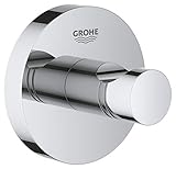 GROHE Essentials - Bademantelhaken (robuster Haken 17x10x7cm, langlebige und pflegeleichte...