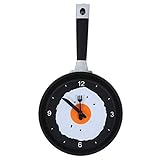 Josenidny Bratuhr mit Spiegelei, Wanduhr, Küchenuhr, Grün
