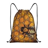 FoRes Bee Honeybee Hochwertige Tasche mit Kordelzug – perfekt für Sport, Fitnessstudio,...
