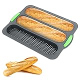 TNOMSNO Baguette Backform, Brötchen Backform Baguette-Backblech Konzipiert für...