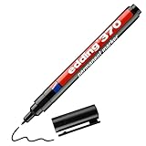 edding 370 Permanentmarker - schwarz - 1 Stift - feine Rundspitze 1 mm -...